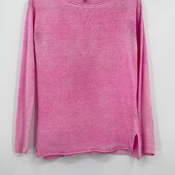 Lilly Pulitzer Alana Long Sleeve Linen Top Pink XS - Picture 3 of 10